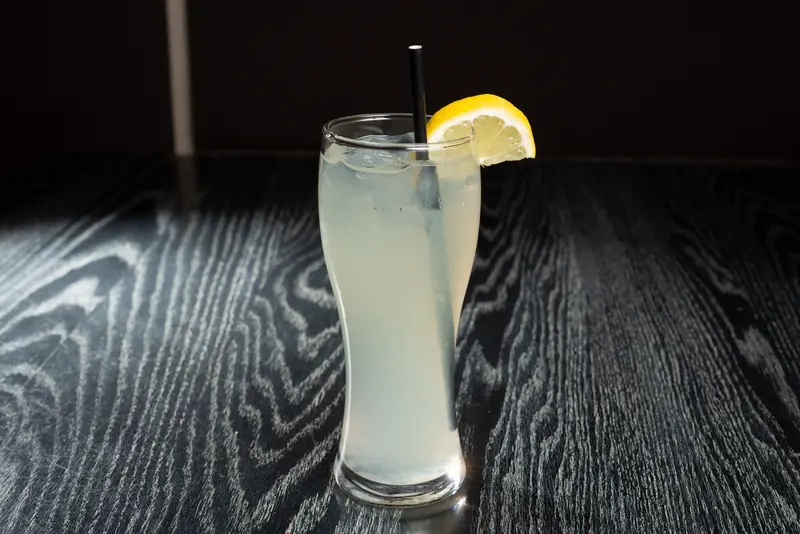 Glass of homemade lemonade
